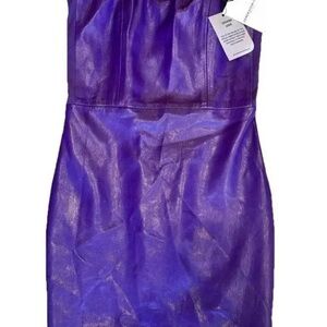 Generation Love Strapless Dress in Vibrant Purple